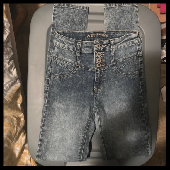 High waisted, Skinny jeans size 0-1 - Picture 3 of 6